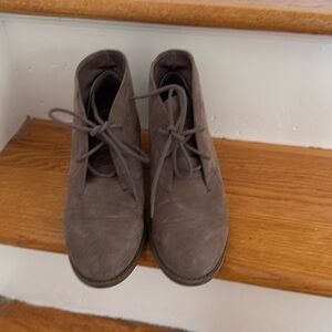 Carlos Brown Suede Lace Up Bootie